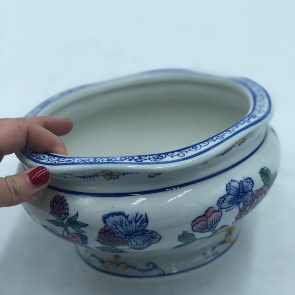 Ceramic Floral Planter - Picture 2 of 7